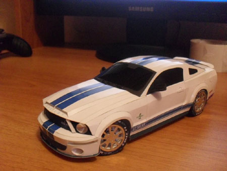Pictures Cars on Ford Mustang Shelby Gt500 Kr Paper Model Monday  Mar 26 2012